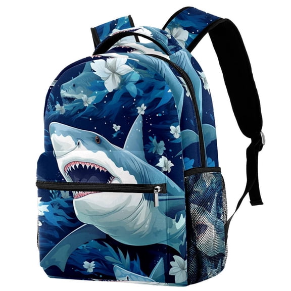 Lightweight Backpack Shark School Bag Travel Laptop Daypack for Men Women Casual Rucksack