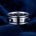 thumbnail image 5 of Pompeii Mens 8mm 14K White Gold Comfort Wedding Diamond Band (G/H,SI), 5 of 6