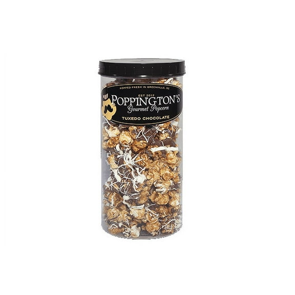 Poppington's Gourmet Popcorn Tuxedo Chocolate Caramel Popcorn