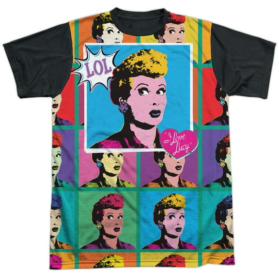 I Love Lucy - Lol - Short Sleeve Black Back Shirt - XXX-Large