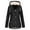 Black, variant on Pea Coats for Women Women's Lightweight Full Zip Soft Polar Jacket Outdoor Recreation Coat With Zipper Pockets(Black,M)