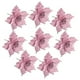 thumbnail image 4 of Flores artificiales con purpurina para decoración de árbol de Navidad, adornos de Casa de Año Nuevo, 24x28cm, 4 of 4