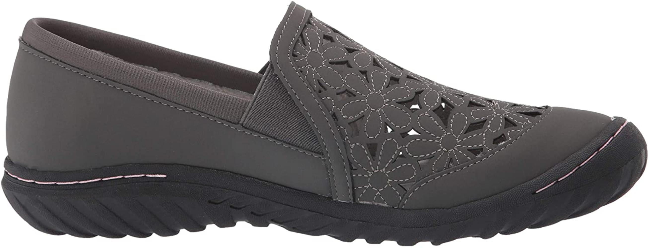JBU by Jambu womens Wildflower Moc Oxford Flat Charcoal 9.5 US