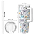 thumbnail image 5 of Koala Bear Cup Insulated Tumbler Stainless Steel Vacuum Travel Mug 40 oz with Handle and Straw Lid, 5 of 7