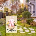 thumbnail image 4 of Decoraciones de Pascua, letrero de Pascua para jardín de 30 x 45 cm, letrero de primavera para exteriores, decoraciones de Pascua personalizadas, decoración de Pascua de doble cara, regalo, banderas d, 4 of 6