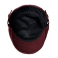 thumbnail image 5 of WITHMOONS Cotton Flat Cap Herringbone Winter Warm Driving Hat YZ30102 (Red), 5 of 5
