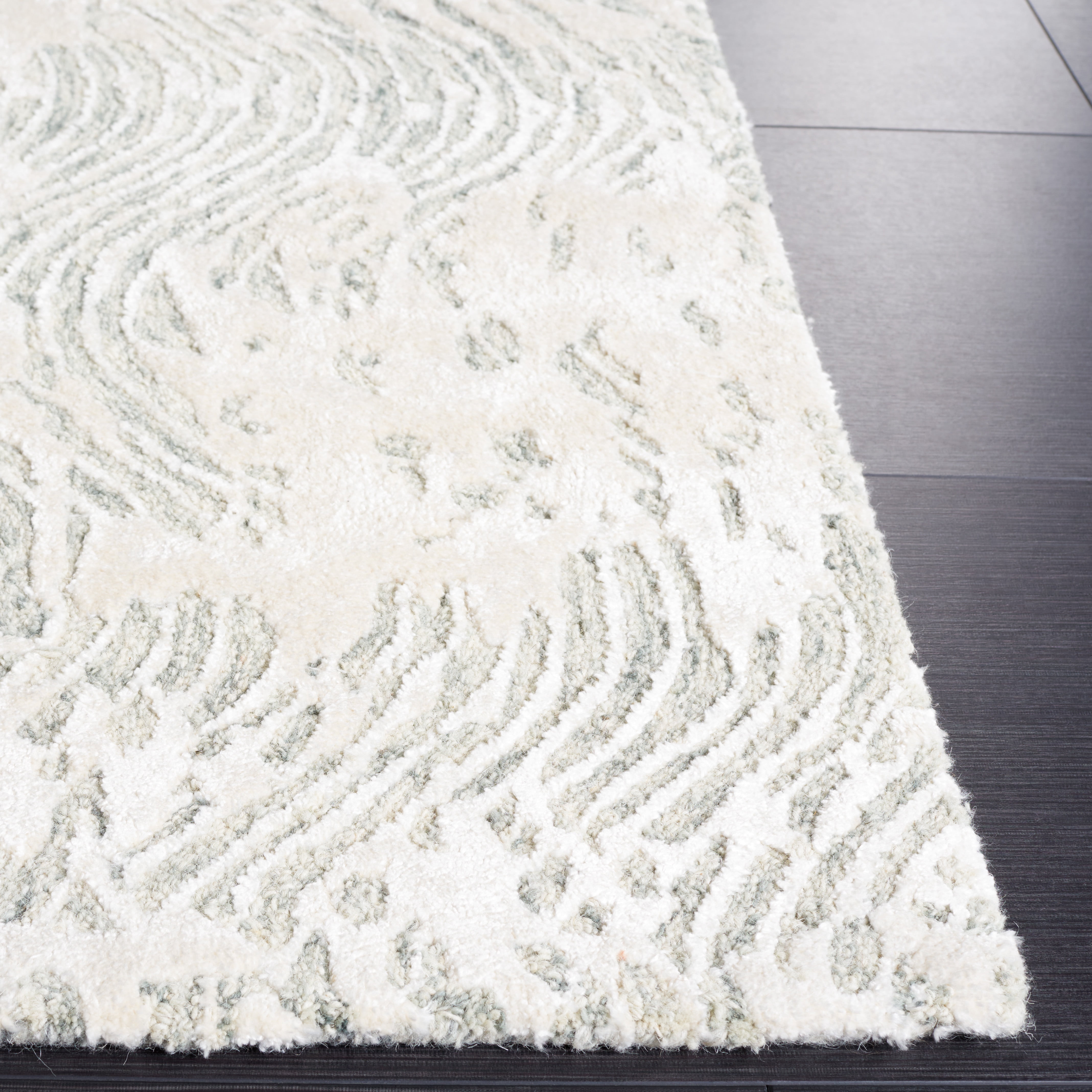 SAFAVIEH Glamour Tashi Abstract Area Rug, Grey/Ivory, 8' x 10'