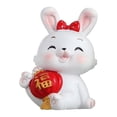 thumbnail image 1 of 2023 Chinese New Year of The Rabbit Decorations The Zodiac Rabbit Home Resin Ornament For Children Room Desktop Bookshlef Office Lucky Rabbit Decors, 1 of 18