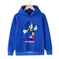 thumbnail image 2 of Sudadera con capucha de Sonic para niños y niñas, suéter con capucha de manga larga, con dibujos animados de Anime, para primavera y otoño, 2 of 5