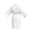 thumbnail image 2 of Bata De Baño Elefantito Blanca Con Rayas En Relieve Microfibra Absorbente Cinturón Ajustable Manga 3/4 Unisex Talla Única, 2 of 6