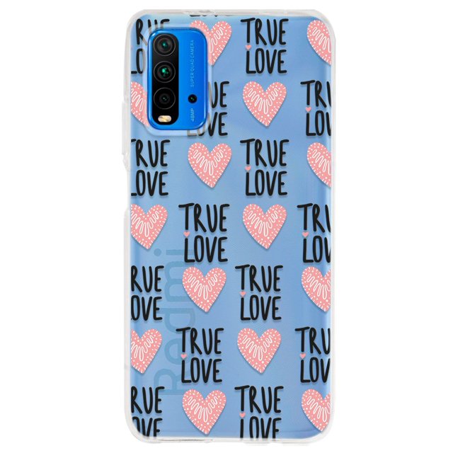 Funda Protector InstaCase para Xiaomi Redmi 9T Corazones True Love Antigolpes