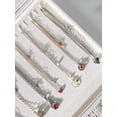 thumbnail image 6 of Coward 20 Hooks Necklace Holder Organizer Display Case Box,Jewelry Storage Tray with Glass Lid for Women(Beige), 6 of 9