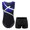 Blue&Black, variant on Kids Boys Tracksuit Athletic Gymnastics Leotard with Shorts Set Sports Gym Training Outfits Blue&Black 16