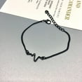 thumbnail image 4 of Bracelets Nostalgia Nurse Doctor Heart Beat Wave Medical Alert Charm Bracelets for Women Men Inspired Jewelry 2019 (Gold ), 4 of 4