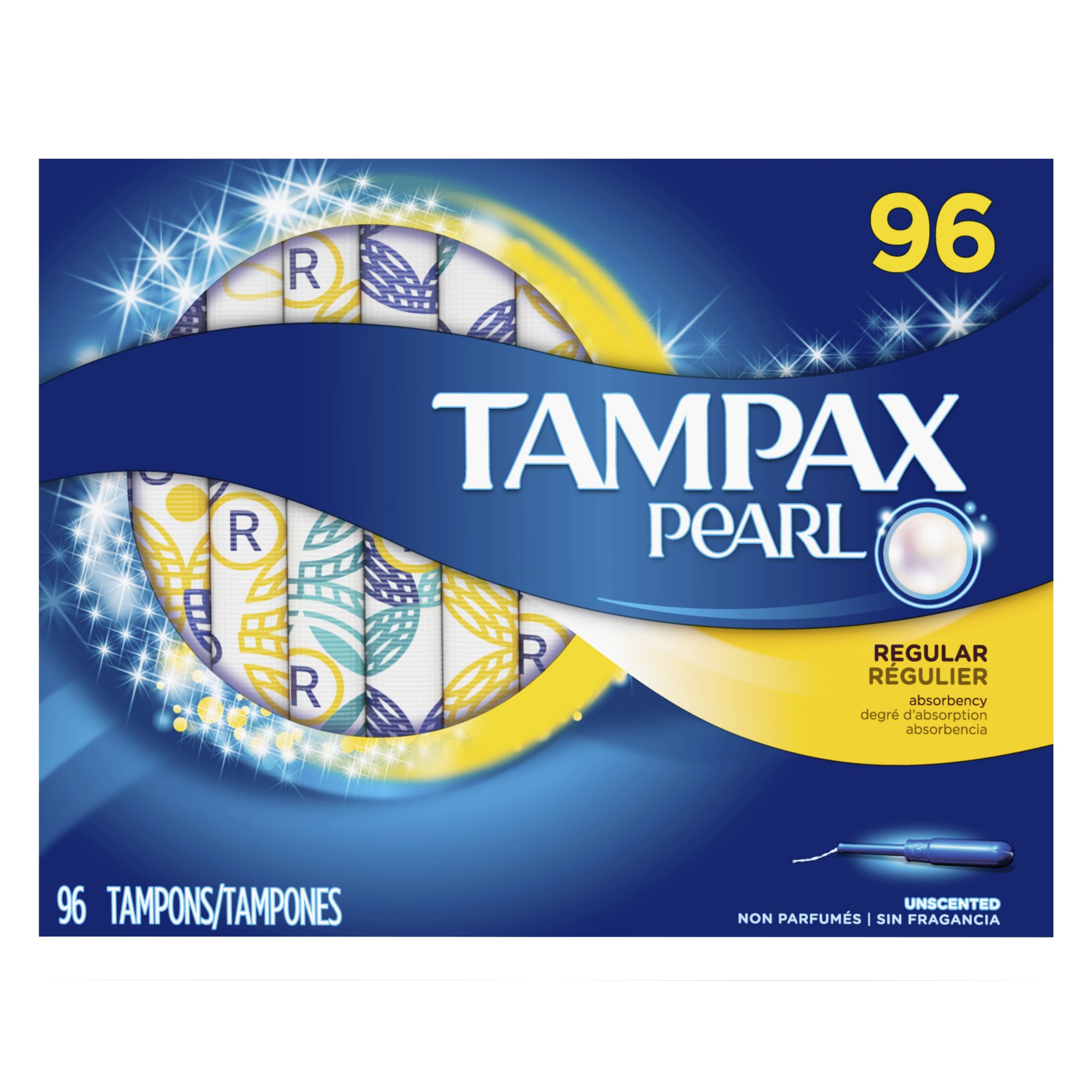 Product Of Tampax Pearl Regular Unscented Tampons 96 ct.