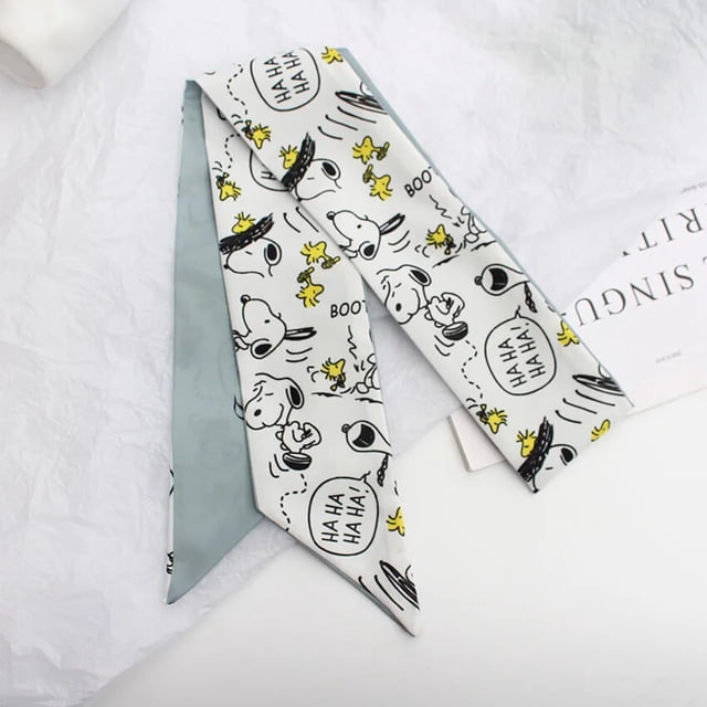 Fashion Hair Ribbon Summer Print Floral Slik Scarf Long Bow Bandana Korean Ponytail Holder Women Girls Head Hair Accessories
