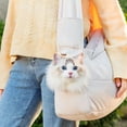 thumbnail image 4 of Dog Purse Carrier for Small Dogs Small Pet Carrier Dog Purse Cat Shoulder Bag for Outings Lightweight Puppies Bags Kennel Beige, 4 of 8