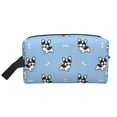 thumbnail image 2 of Uemuo French Bulldog Puppy Pattern Portable Toiletry Bags with Handle, Waterproof travel Make up Bags for Women, Large Capacity Travel Cosmetic Bags, 2 of 9