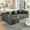 Grey, variant on MODERNLUXE 101" Sectional Sleeper Sofa,L-Shaped Modular Sectional Sofa with Deep Seat and 2 Side Pockets, 3 Seater Free Combined Sofa Couch Convertible Sleeper Sofabed for Living Room Apartment,Grey