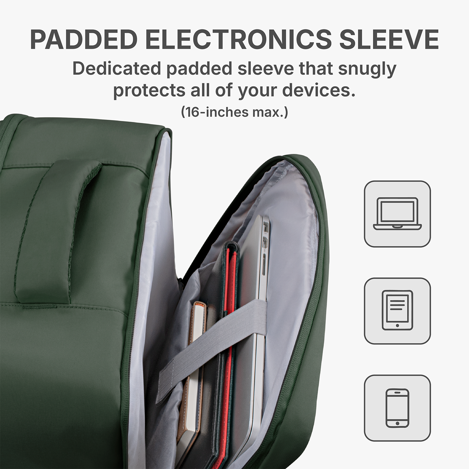 U.S. Traveler 3-Piece Luggage Set with Backpack, 21-Inch Carry-on Hardside Expandable with Spinner Wheels, TSA Lock, 18-Inch Travel Backpack with Laptop Sleeve, 3-Piece Travel Set, Green