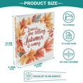 thumbnail image 3 of FORMRS 3 Ring Binder 1.5 inch with Pockets Set of 2 Clip Board 200 Sheets Capacity, Leaves Pattern, 3 of 8