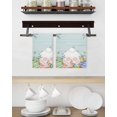 thumbnail image 3 of Easter Bunny Tail Kitchen Dish Towels for Drying Dishes Set of 4, Colorful Easter Eggs Teal Wooden Leaves Waffle Weave Microfiber Hand Tea Bathroom Towels Quick Dry & Absorbent Towel 15.7x23.6, 3 of 7