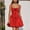 1-Red, variant on Women Corset Dress Sexy Spaghetti Straps Low Cut Square Neck Sleeveless Sundress Vintage A Line Ruffle Party Dresses