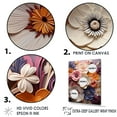 thumbnail image 3 of Designart "Artistic Harmony Of Beige And Pink Pansies" Pansies Floater Framed Wall Decor, 3 of 5