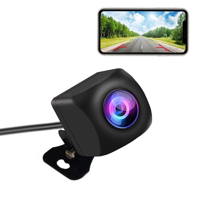 Cámara web Cámara inalámbrica de respaldo, cámara de visión trasera WiFi 1080P 5G para iOS/Android IP67, impermeable para la recogida de SUV de coches
