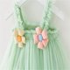thumbnail image 5 of Odeerbi Las Niñas de Verano de Tul Escalonada Vestido de Flores Correa Tutu Vestido Sin Mangas Tirante de Malla Vestido, 5 of 6
