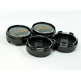 thumbnail image 2 of 4x66mm Volk Racing Black Emblems Wheel Center Hub Caps Rim Caps Decals Badges, 2 of 3