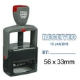 thumbnail image 1 of Printtoo Self Inking Received By Text And Sign Space Heavy Duty Dater Stamp Document Date Rubber Stamp-Blue, 1 of 1