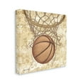 thumbnail image 4 of Stupell Industries Rustic Basketball in Hoop Sports Painting Gallery Wrapped Canvas Print Wall Art, 24 x 24, 4 of 8