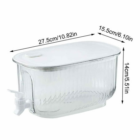 

Juice Dispenser 4L Milk Dispenser Cold ttle With Faucet In Refrigerator Iced Beverage Dispenser In Refrigerator For Party