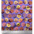 thumbnail image 1 of Soimoi Poly Georgette Fabric Donuts Food Print Fabric by Yard 52 Inch Wide, 1 of 3
