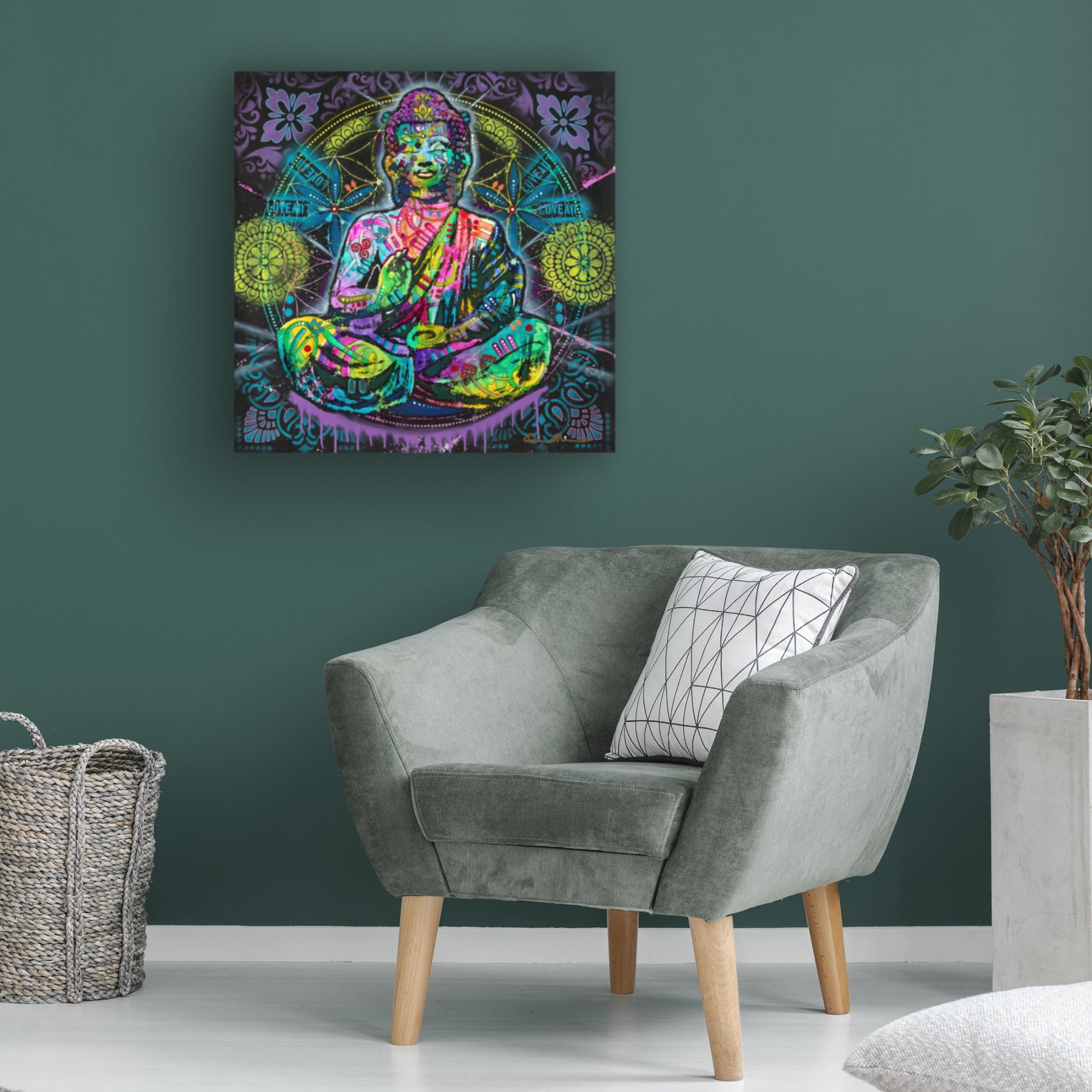 Canvas Wall Art - Dean Russo 'Infinite Love' Wall Art for Living Room, Bedroom, or Office Décor by Trademark Fine Art - 14 x 14 Inches