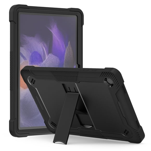 DWaybox Heavy Duty Case for Samsung Galaxy Tab A11+ / Tab A11 Plus 11.0", 3-Layer Shockproof Armor Cover (Soft Silicone + Hard PC) with Kickstand -Black