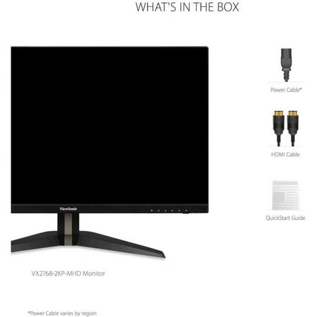 ViewSonic - 27 LCD Monitor (DisplayPort HDMI) - Black