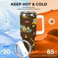 thumbnail image 4 of Cartoon Truck Car 40 Oz Tumbler with Handle and Straw Lid, Stainless Steel Insulated Travel Coffee Mug, Vacuum Insulated Water Bottle for Home, Office, Car, Keep Hot/Cold for Hours, 4 of 8