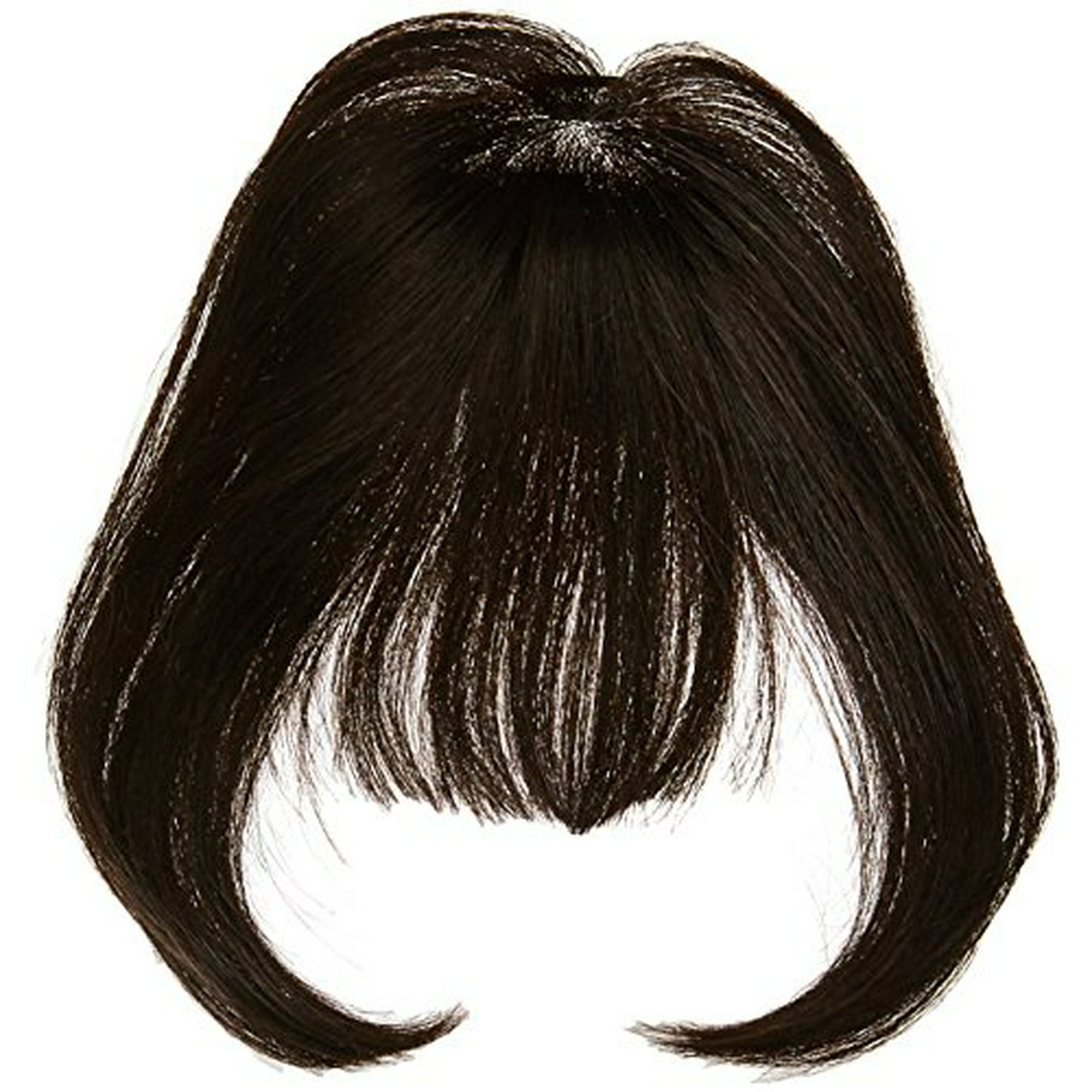 Human Hair Bangs Color R1hh Black Hairdo Extensions 9 Long Clip In Fringe Monofilament Crown Pressure Sensitve Clips Heat Friendly Walmart Canada