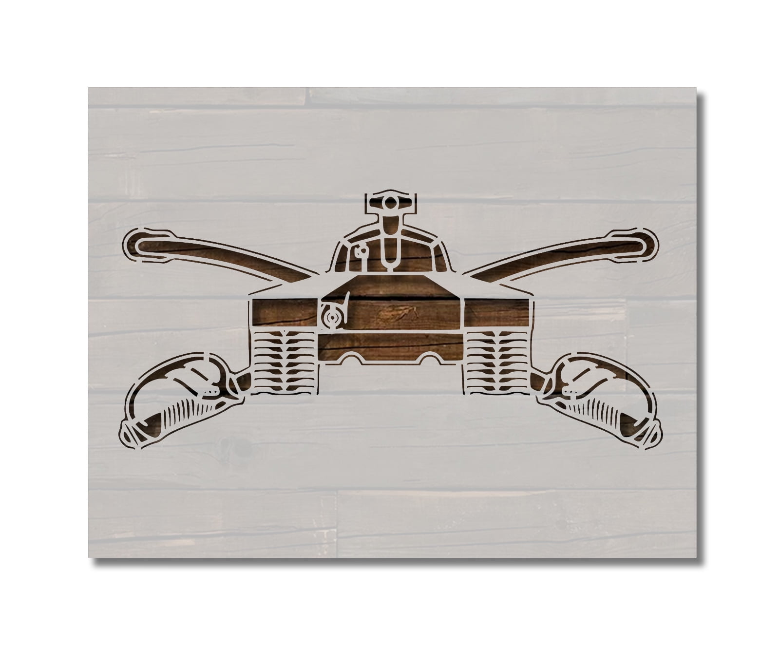United States US Army Armor Branch Insignia Stencil Template Reusable 8