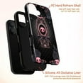 thumbnail image 4 of Gothic Coffin Skull Phone Case for iPhone 16/15/14/13/12/11 Pro, Pro Max, Mini, Plus – Cute Pink Black Halloween Dual Layer Phone Cover, 4 of 6