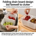 thumbnail image 6 of Skegnu Fruit Vegetable Storage Containers For Fridge Draining Fresh Containers 3 In 1 Produce Storage Containers Large Organizer Bins With Lid & Colander Refrigerator Organizers And Storage, 6 of 6