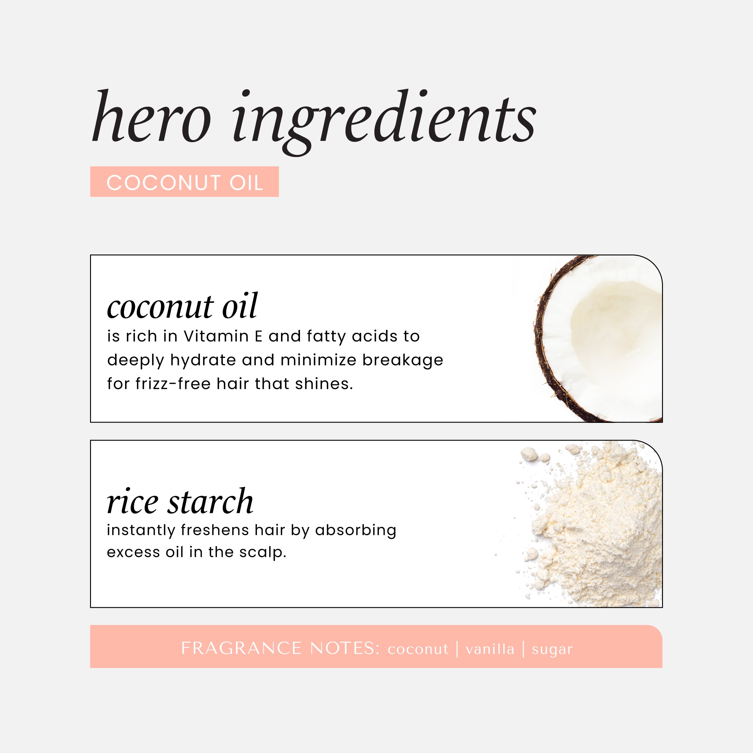 (3 pack) Hask Monoi Coconut Nourishing Dry Shampoo, 4.3 oz