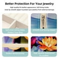 thumbnail image 3 of Petal Flower Travel Portable Jewelry Organizer: Square Jewelry Box Storage Case and Display for Rings, Earrings, Necklaces, Bracelets, and More - Suitable for Girls and Women, 3 of 6