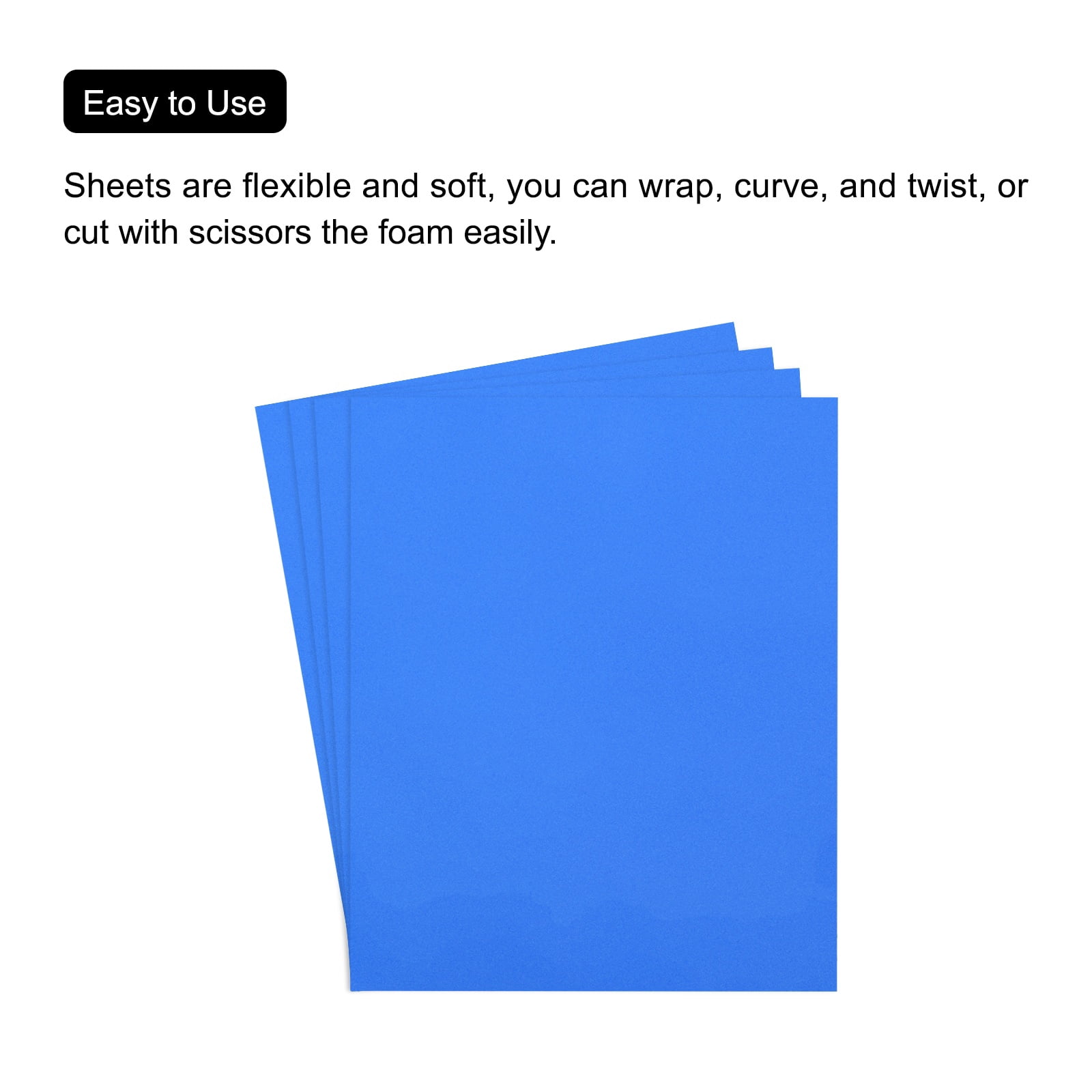 Uxcell EVA Foam Sheets Dark Blue 39.4 Inch x 39.4 Inch 2mm Thick Crafts Foam Sheets for Costumes, Arts and Crafts Projects Pack of 1
