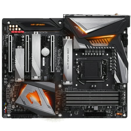 GIGABYTE Z390 Aorus with 12+1 Phases Digital VRM Direct Touch Heatpipe Motherboard, Black