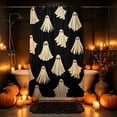thumbnail image 2 of Waterproof Halloween Ghost Print Shower Curtain, 70.87x47.24 Inch Lightweigt Soap Stain Resistant Black Cloth Bathroom Decor for Apartment Dorm Home Hotel Bathtub Stall Accessories, 2 of 6