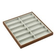 thumbnail image 1 of TISHITA Glasses Display Box 12 Slots Eyeglasses Storage Box for Tabletop Home Closet Inner Grey, 1 of 8