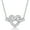 Silver, variant on 925 Sterling Silver Cubic Zirconia Infinite Love Shape Necklace Love Gifts for Women